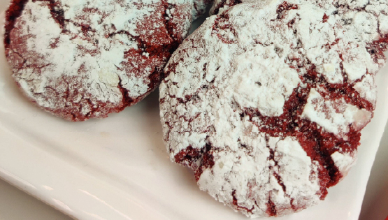 How to make Red Velvet Crinkle Cookies